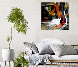 Wallity KC400 Cuadro Decorativo sobre Lienzo Multicolor